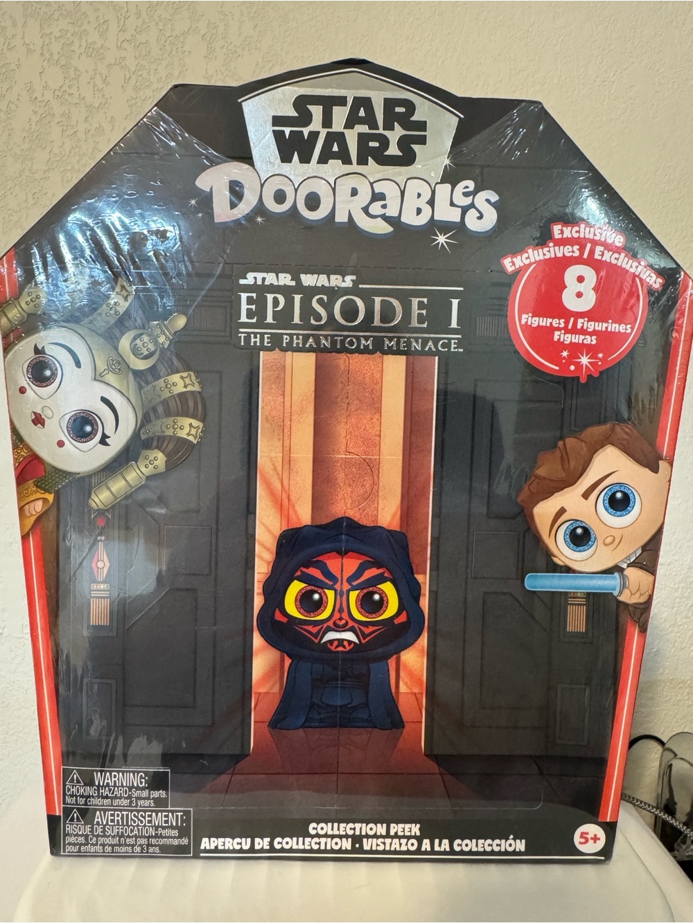 Star Wars Doorables Episode I Phantom Menace Toy - Black/red/orange